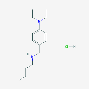 molecular formula C15H27ClN2 B7852090 N-Butyl-N-[4-(diethylamino)benzyl]amine hydrochloride 