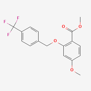 Methyl 4-methoxy-2-{[4-(trifluoromethyl)benzyl]oxy}benzoate
