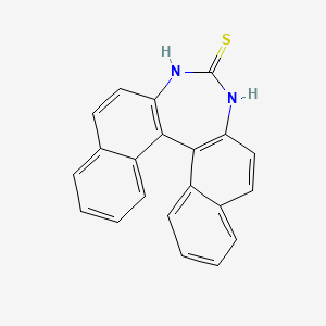 molecular formula C21H14N2S B7852240 12,14-diazapentacyclo[13.8.0.02,11.03,8.018,23]tricosa-1(15),2(11),3,5,7,9,16,18,20,22-decaene-13-thione 