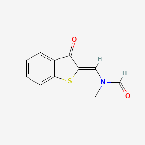 molecular formula C11H9NO2S B7852244 methyl[(3-oxo-1-benzothien-2(3H)-ylidene)methyl]formamide 