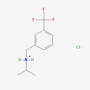 molecular formula C11H15ClF3N B7852267 Propan-2-yl-[[3-(trifluoromethyl)phenyl]methyl]azanium;chloride 
