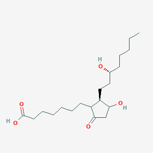 molecular formula C20H36O5 B7852298 7-[(2R)-3-hydroxy-2-[(3R)-3-hydroxyoctyl]-5-oxocyclopentyl]heptanoic acid 