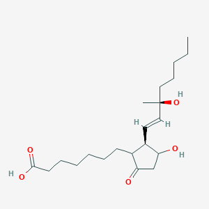 7-[(2R)-3-hydroxy-2-[(E,3S)-3-hydroxy-3-methyloct-1-enyl]-5-oxocyclopentyl]heptanoic acid