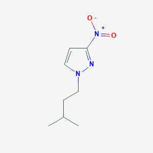 molecular formula C8H13N3O2 B7852345 1-(3-Methylbutyl)-3-nitro-1H-pyrazole 