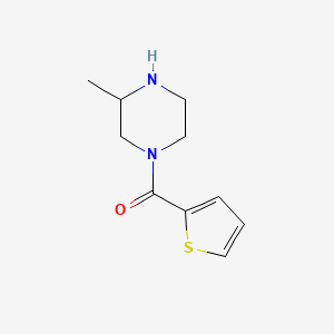 molecular formula C10H14N2OS B7852359 3-Methyl-1-(thiophene-2-carbonyl)piperazine 