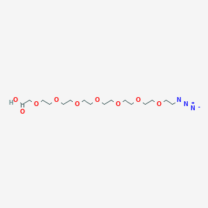 molecular formula C16H31N3O9 B7852370 Azido-PEG7-CH2COOH 