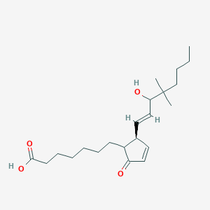 7-[(2S)-2-[(E)-3-hydroxy-4,4-dimethyloct-1-enyl]-5-oxocyclopent-3-en-1-yl]heptanoic acid