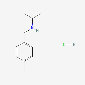 molecular formula C11H18ClN B7852395 N-(4-Methylbenzyl)propan-2-amine hydrochloride 