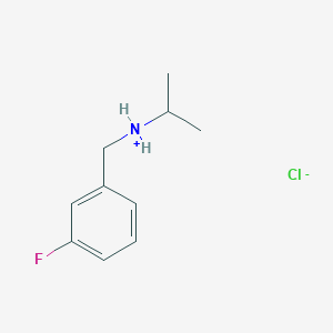 (3-Fluorophenyl)methyl-propan-2-ylazanium;chloride