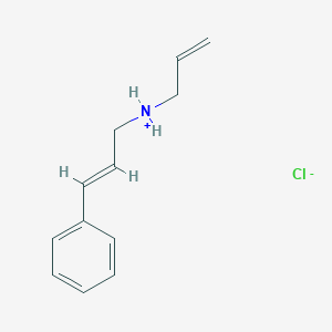 molecular formula C12H16ClN B7852417 [(E)-3-phenylprop-2-enyl]-prop-2-enylazanium;chloride 