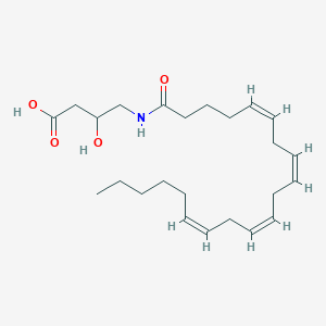 molecular formula C24H39NO4 B7852430 4-[[(3-hydroxy)-1-oxo-5Z,8Z,11Z,14Z-eicosatetraenyl]amino]-butanoicacid 