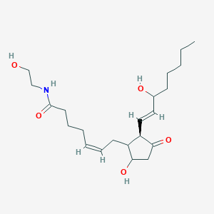 molecular formula C22H37NO5 B7852435 (Z)-N-(2-hydroxyethyl)-7-[(2R)-5-hydroxy-2-[(E)-3-hydroxyoct-1-enyl]-3-oxocyclopentyl]hept-5-enamide 