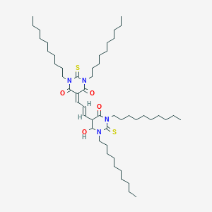 molecular formula C51H90N4O4S2 B7852525 1,3-Didecyl-5-[3-(1,3-didecylhexahydro-4,6-dioxo-2-thioxo-5-pyrimidinyl)-2-propenylidene]dihydro-2-thioxo-4,6-(1H,5H)-pyrimidinedione 