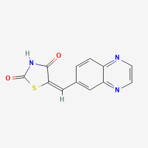 5-(6-Quinoxalinylmethylene)-2,4-thiazolidinedione