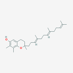 molecular formula C28H42O2 B7852561 3,4-Dihydro-2,7,8-trimethyl-2-[(3E,7E)-4,8,12-trimethyl-3,7,11-tridecatrienyl]-2H-1-benzopyran-6-ol 