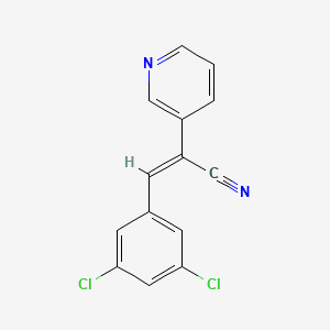 molecular formula C14H8Cl2N2 B7852588 酪氨酸激酶抑制剂 RG 14620 CAS No. 138989-57-8