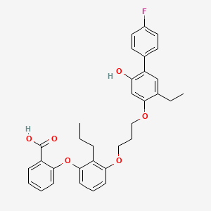 molecular formula C33H33FO6 B7852604 Etalocib CAS No. 152608-41-8