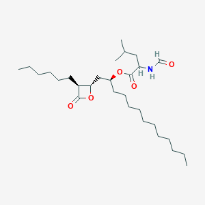 (S)-(S)-1-((2S,3S)-3-Hexyl-4-oxooxetan-2-yl)tridecan-2-yl 2-formamido-4-methylpentanoate