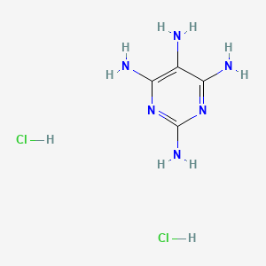 molecular formula C4H10Cl2N6 B7852721 Pyrimidine-2,4,5,6-tetraamine dihydrochloride CAS No. 52980-67-3
