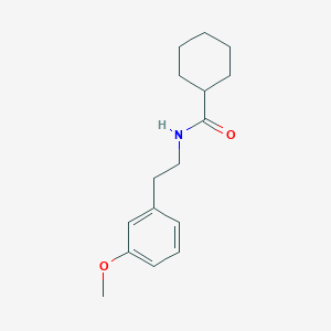 molecular formula C16H23NO2 B7852759 N-[2-(3-methoxyphenyl)ethyl]cyclohexanecarboxamide 