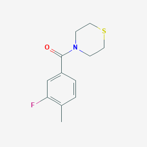 molecular formula C12H14FNOS B7852764 (3-Fluoro-4-methylphenyl)(thiomorpholino)methanone 