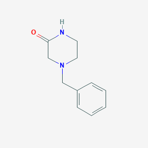 molecular formula C11H14N2O B078528 4-苄基哌嗪-2-酮 CAS No. 13754-41-1