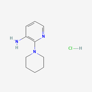 molecular formula C10H16ClN3 B7852844 2-(Piperidin-1-yl)pyridin-3-amine hydrochloride 