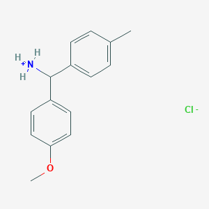 molecular formula C15H18ClNO B7852849 c-(4-Methoxy-phenyl)-c-p-tolyl-methyl-ammoniumchloride 