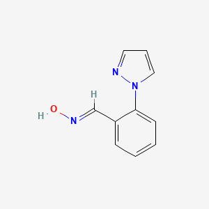 molecular formula C10H9N3O B7852904 2-(1H-Pyrazol-1-yl)benzaldehyde oxime 