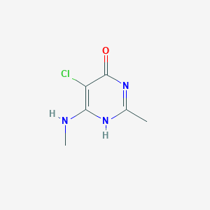 5-chloro-2-methyl-6-(methylamino)-1H-pyrimidin-4-one