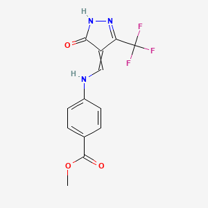 molecular formula C13H10F3N3O3 B7852955 CID 6807380 