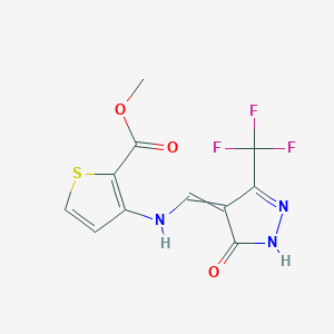 molecular formula C11H8F3N3O3S B7852961 CID 6796618 