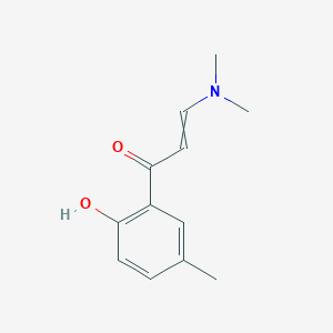 molecular formula C12H15NO2 B7852987 (1Z)-3-(Dimethyliminio)-1-(2-hydroxy-5-methylphenyl)-1-propene-1-olate CAS No. 89807-39-6