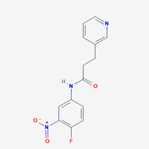 N-(4-fluoro-3-nitrophenyl)-3-pyridin-3-ylpropanamide