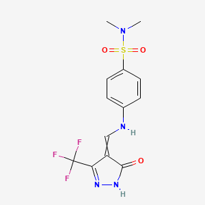 molecular formula C13H13F3N4O3S B7853016 CID 6610375 