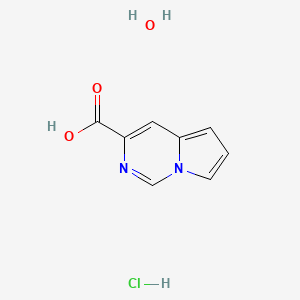 Pyrrolo[1,2-c]pyrimidine-3-carboxylic acid hydrochloride hydrate