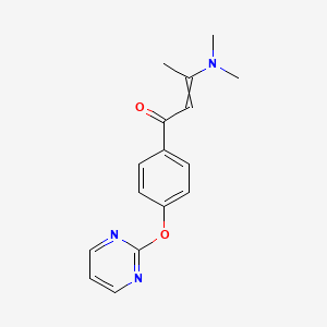 molecular formula C16H17N3O2 B7853073 3-(Dimethylamino)-1-(4-pyrimidin-2-yloxyphenyl)but-2-en-1-one 