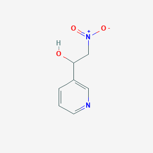molecular formula C7H8N2O3 B7853107 2-硝基-1-(吡啶-3-基)乙醇 
