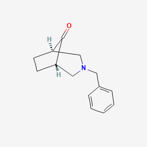 molecular formula C14H17NO B7853128 (1R,5S)-3-benzyl-3-azabicyclo[3.2.1]octan-8-one 