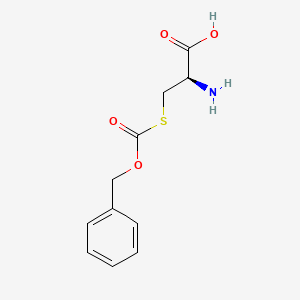 molecular formula C11H13NO4S B7853157 (R)-2-Amino-3-(((benzyloxy)carbonyl)thio)propanoic acid CAS No. 29663-62-5