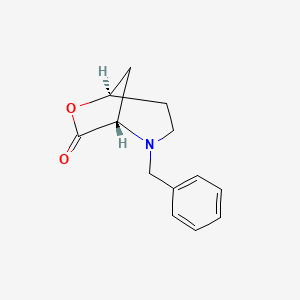 molecular formula C13H15NO2 B7853205 (1S,5R)-2-benzyl-6-oxa-2-azabicyclo[3.2.1]octan-7-one 
