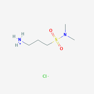 molecular formula C5H15ClN2O2S B7853210 3-(Dimethylsulfamoyl)propylazanium;chloride 