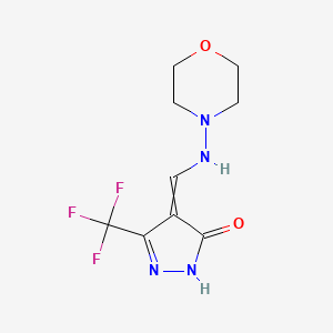 4-[(morpholin-4-ylamino)methylidene]-3-(trifluoromethyl)-1H-pyrazol-5-one