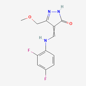 molecular formula C12H11F2N3O2 B7853241 CID 6802512 