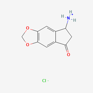 (7-Oxo-5,6-dihydrocyclopenta[f][1,3]benzodioxol-5-yl)azanium;chloride