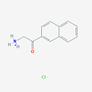 molecular formula C12H12ClNO B7853392 2-(2-Naphtyl)-2-oxo-1-ethanaminiumchloride 