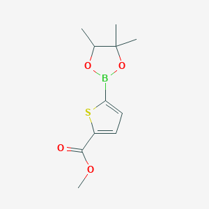 molecular formula C11H15BO4S B7853479 Methyl 5-(4,4,5-trimethyl-[1,3,2]dioxaborolan-2-yl)thiophene-2-carboxylate 