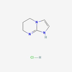 molecular formula C6H10ClN3 B7853484 1,5,6,7-tetrahydroimidazo[1,2-a]pyrimidine;hydrochloride 