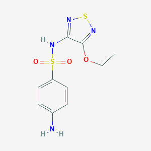 molecular formula C10H12N4O3S2 B078535 磺胺噻唑 CAS No. 13369-07-8
