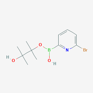 (6-Bromopyridin-2-yl)-(3-hydroxy-2,3-dimethylbutan-2-yl)oxyborinic acid